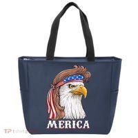 Eagle Mullet 4th Of July USA American Flag Merica Tote Bag thumb 0