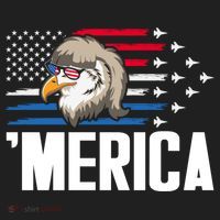Eagle Mullet 4th Of July Gift USA American Flag Merica Cool Gift Beanie thumb 2