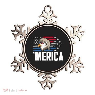 Eagle Mullet 4th Of July Gift USA American Flag Merica Cool Gift Ornament