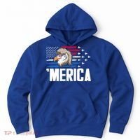 Eagle Mullet 4th Of July Gift USA American Flag Merica Cool Gift Hoodie thumb 0