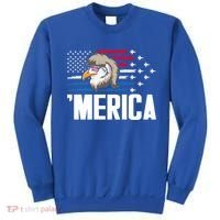 Eagle Mullet 4th Of July Gift USA American Flag Merica Cool Gift Sweatshirt thumb 0