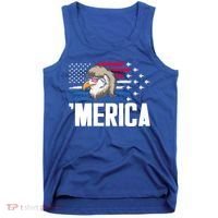 Eagle Mullet 4th Of July Gift USA American Flag Merica Cool Gift Tank Top thumb 0