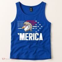 Eagle Mullet 4th Of July Gift USA American Flag Merica Cool Gift Tank Top thumb 2