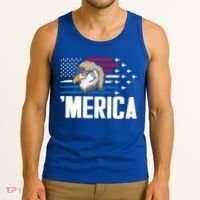 Eagle Mullet 4th Of July Gift USA American Flag Merica Cool Gift Tank Top thumb 3
