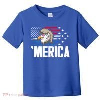 Eagle Mullet 4th Of July Gift USA American Flag Merica Cool Gift Toddler T-Shirt thumb 0