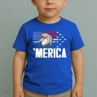Eagle Mullet 4th Of July Gift USA American Flag Merica Cool Gift Toddler T-Shirt thumb 2