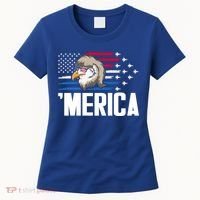 Eagle Mullet 4th Of July Gift USA American Flag Merica Cool Gift Women's T-Shirt thumb 0