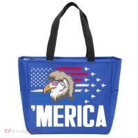 Eagle Mullet 4th Of July Gift USA American Flag Merica Cool Gift Tote Bag thumb 0