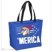 Eagle Mullet 4th Of July Gift USA American Flag Merica Cool Gift Tote Bag thumb 2