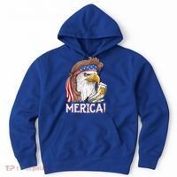 Eagle Mullet 4th Of July Beer Usa American Flag Merica Cute Gift Hoodie thumb 0