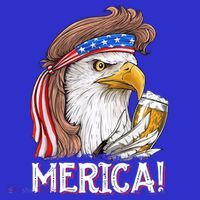 Eagle Mullet 4th Of July Beer Usa American Flag Merica Cute Gift T-Shirt thumb 7