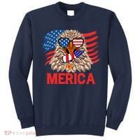 Eagle Mullet 4th Of July USA American Flag Merica Sweatshirt thumb 0