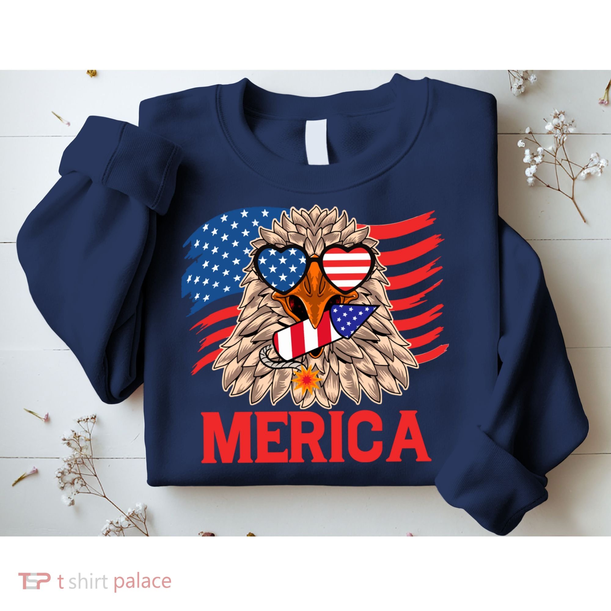 Eagle Mullet 4th Of July USA American Flag Merica Sweatshirt
