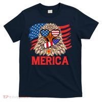 Eagle Mullet 4th Of July USA American Flag Merica T-Shirt thumb 0