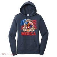 Eagle Mullet 4th Of July USA American Flag Merica Women's Hoodie thumb 0
