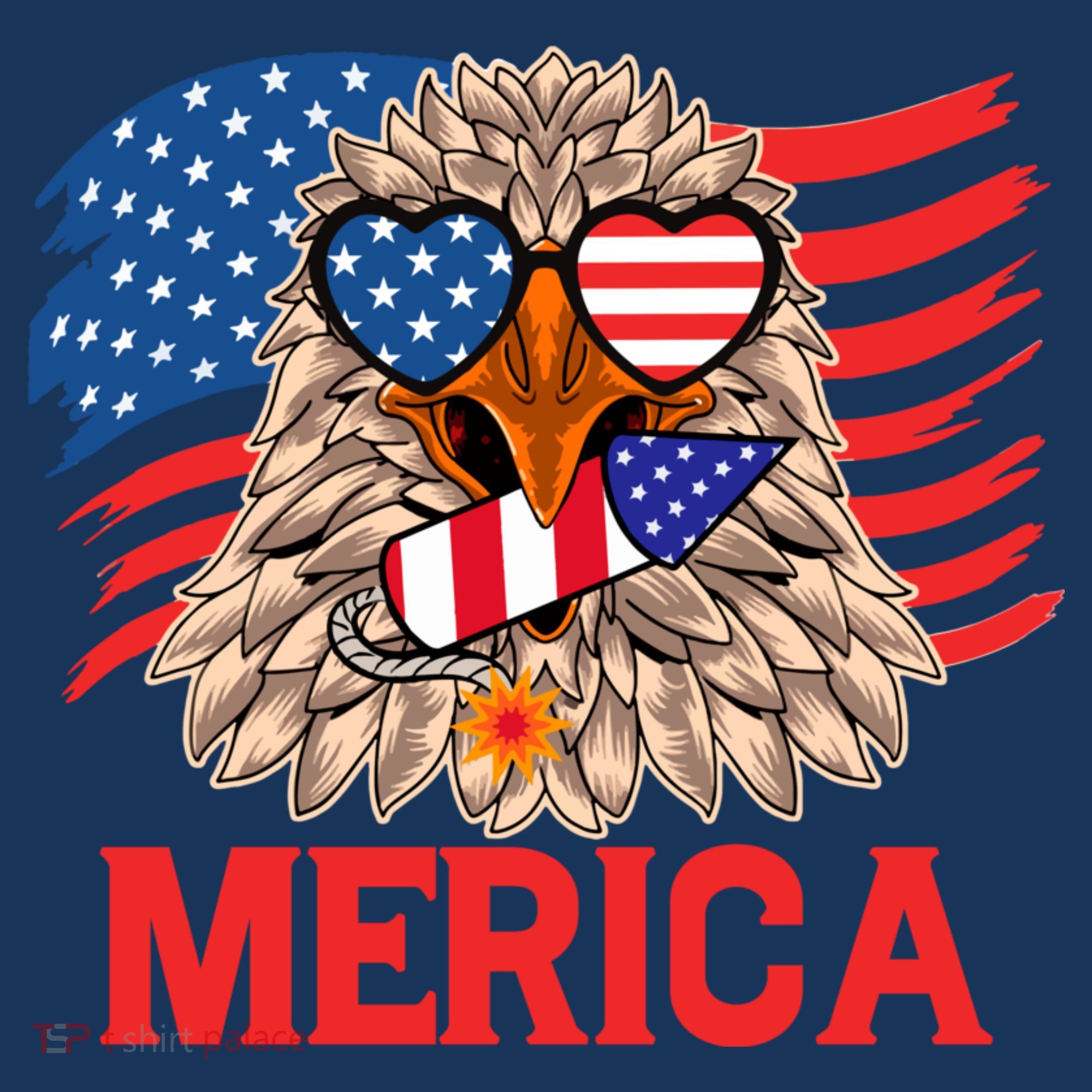Eagle Mullet 4th Of July USA American Flag Merica Women's Hoodie