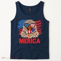 Eagle Mullet 4th Of July USA American Flag Merica Tank Top thumb 2
