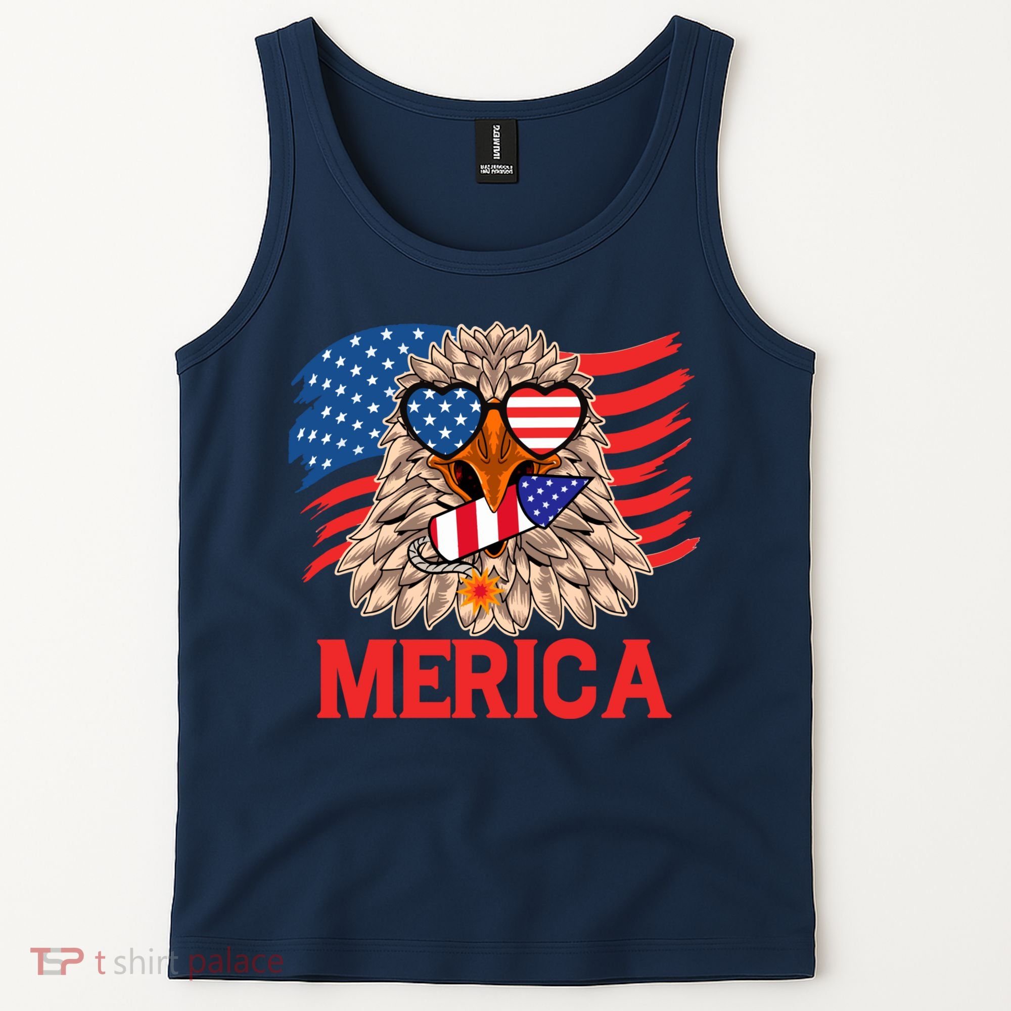 Eagle Mullet 4th Of July USA American Flag Merica Tank Top