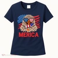 Eagle Mullet 4th Of July USA American Flag Merica Women's T-Shirt thumb 0