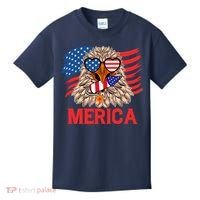 Eagle Mullet 4th Of July USA American Flag Merica Kids T-Shirt thumb 0