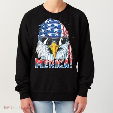 Eagle Merica 4th Of July Merica American Women's Sweatshirt