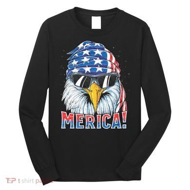 Eagle Merica 4th Of July Merica American Long Sleeve Shirt