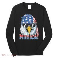 Eagle Merica 4th Of July Merica American Long Sleeve Shirt thumb 0