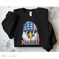 Eagle Merica 4th Of July Merica American Sweatshirt thumb 2
