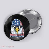 Eagle Merica 4th Of July Merica American Button thumb 0