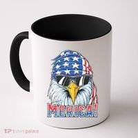 Eagle Merica 4th Of July Merica American Coffee Mug thumb 0