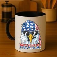 Eagle Merica 4th Of July Merica American Coffee Mug thumb 4