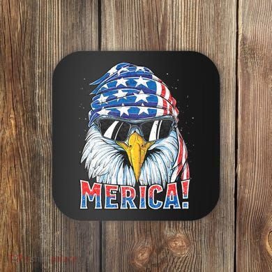 Eagle Merica 4th Of July Merica American Coaster