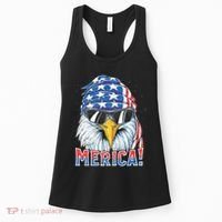 Eagle Merica 4th Of July Merica American Women's Tank Top thumb 0