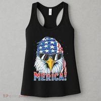 Eagle Merica 4th Of July Merica American Women's Tank Top thumb 3