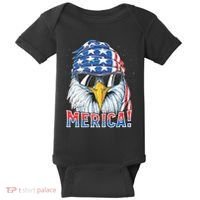 Eagle Merica 4th Of July Merica American Baby Bodysuit thumb 0