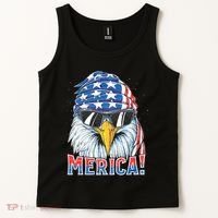 Eagle Merica 4th Of July Merica American Tank Top thumb 2