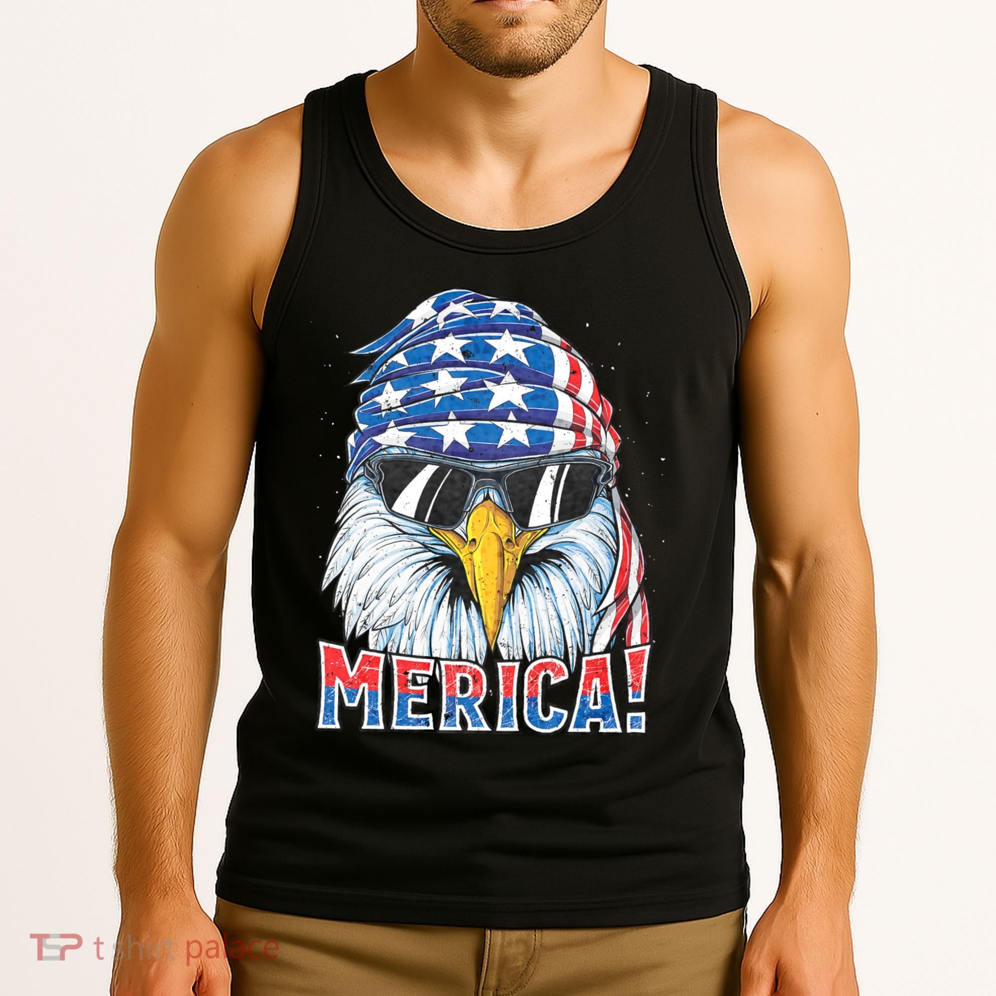 Eagle Merica 4th Of July Merica American Tank Top