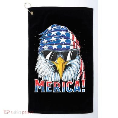 Eagle Merica 4th Of July Merica American Golf Towel