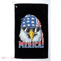 Eagle Merica 4th Of July Merica American Golf Towel thumb 0