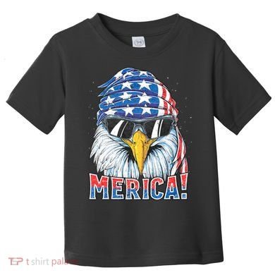 Eagle Merica 4th Of July Merica American Toddler T-Shirt