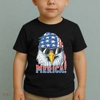 Eagle Merica 4th Of July Merica American Toddler T-Shirt thumb 2