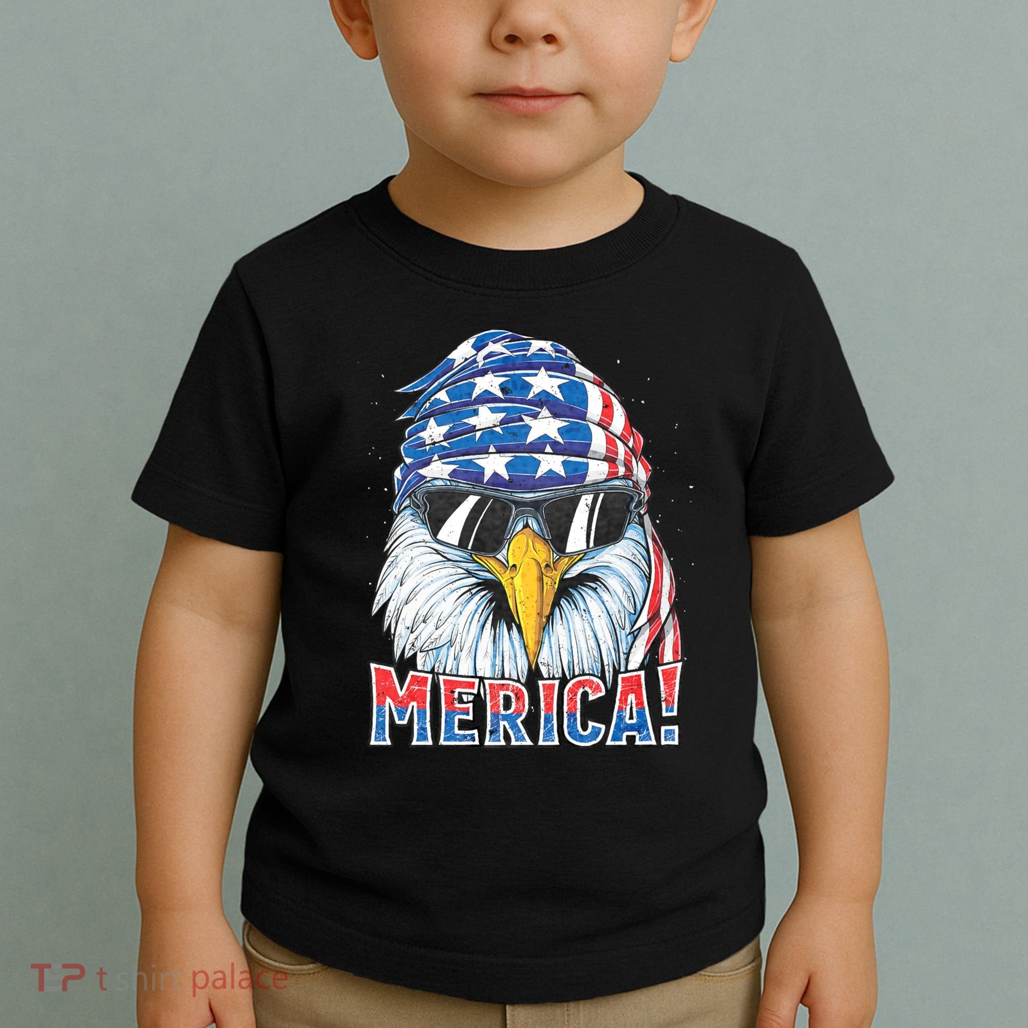 Eagle Merica 4th Of July Merica American Toddler T-Shirt