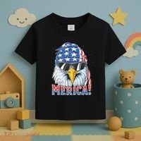 Eagle Merica 4th Of July Merica American Toddler T-Shirt thumb 3