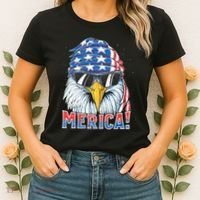 Eagle Merica 4th Of July Merica American Women's T-Shirt thumb 2