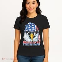 Eagle Merica 4th Of July Merica American Women's T-Shirt thumb 4