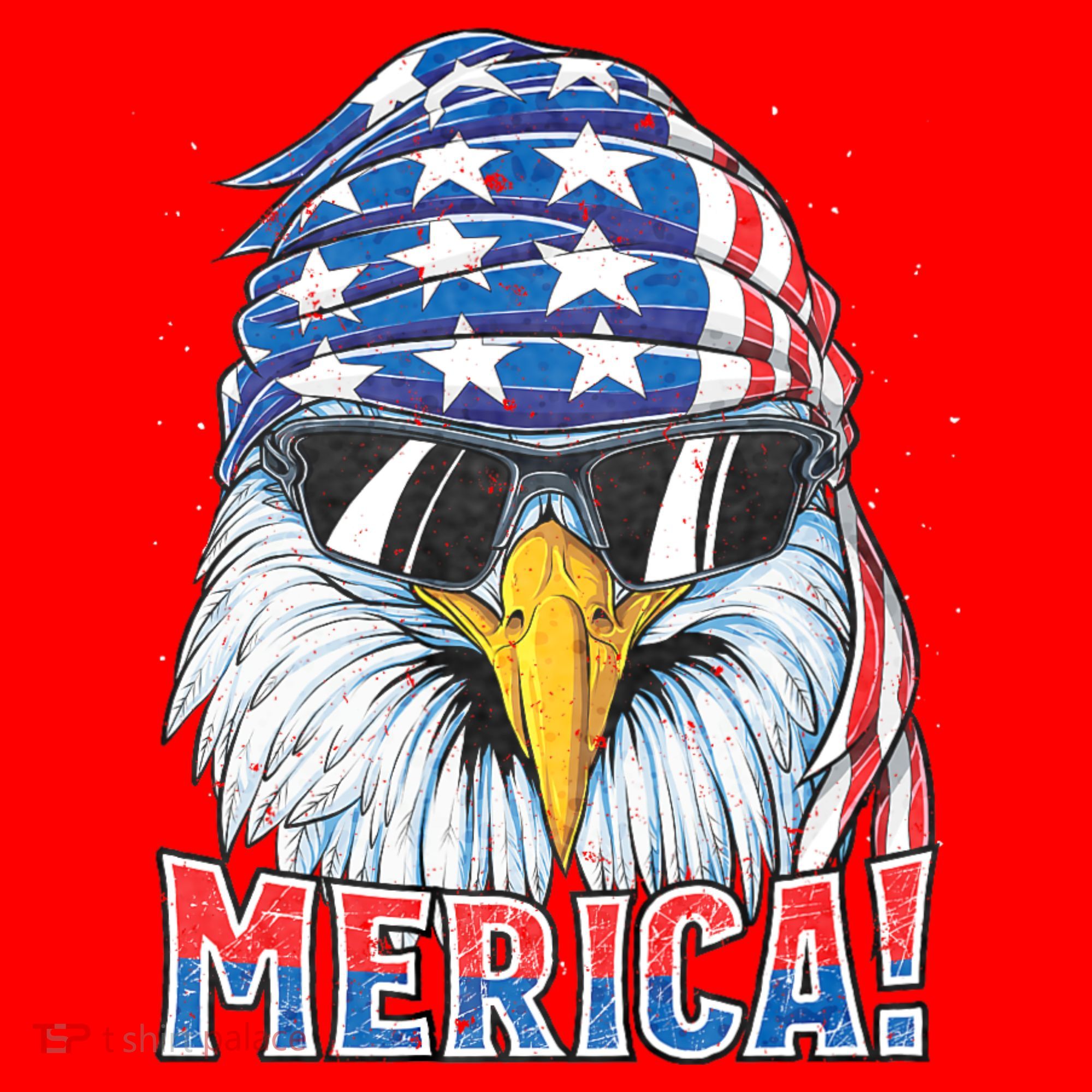 Eagle Merica 4th Of July Merica American Santa Hat