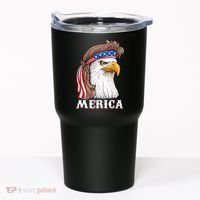 Eagle Mullet 4th Of July USA American Flag Merica Tumbler thumb 0