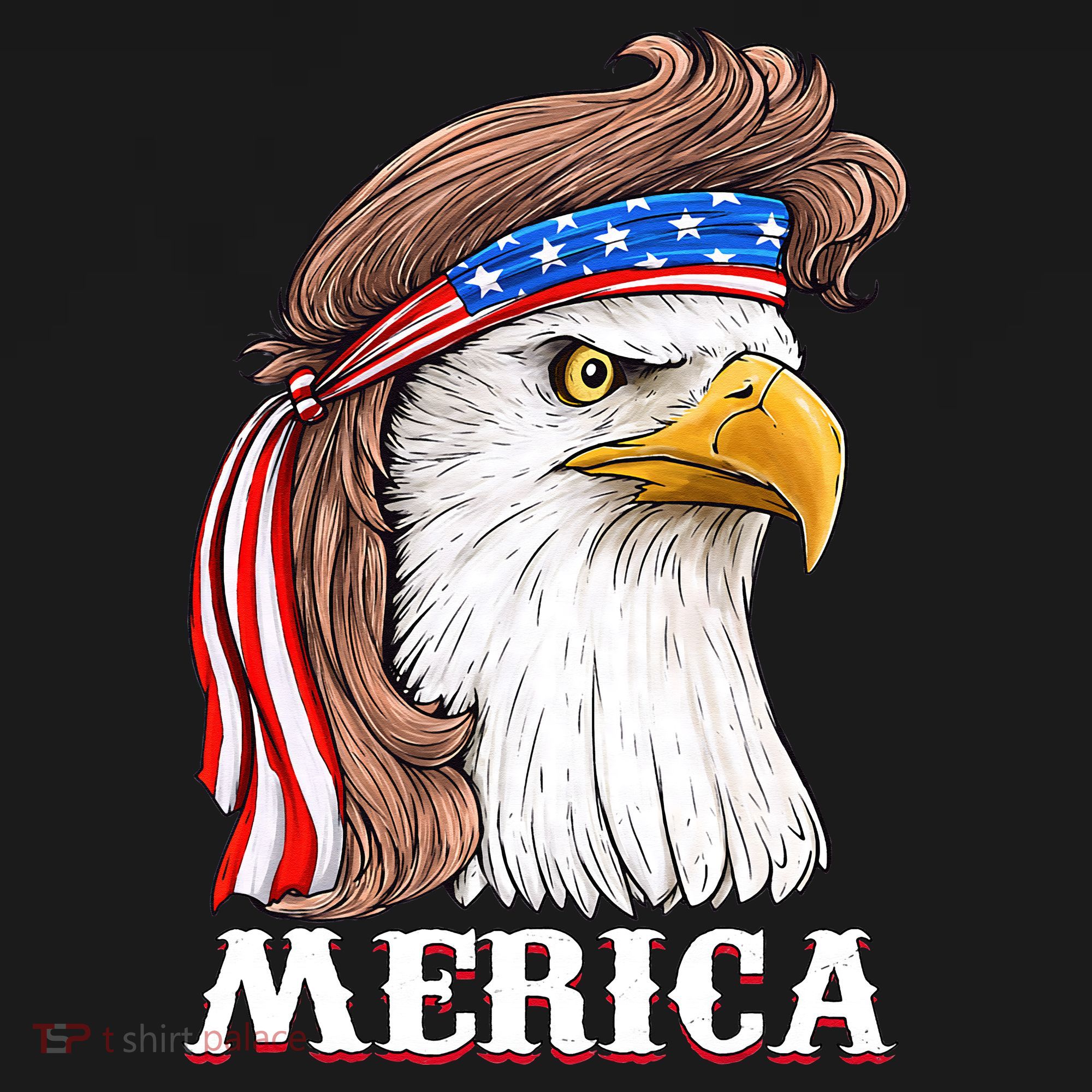Eagle Mullet 4th Of July USA American Flag Merica Women's Tank Top