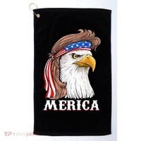 Eagle Mullet 4th Of July USA American Flag Merica Golf Towel thumb 0