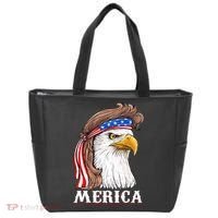 Eagle Mullet 4th Of July USA American Flag Merica Tote Bag thumb 0